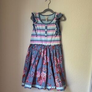 Matilda Jane Multicolor Striped Floral Dress